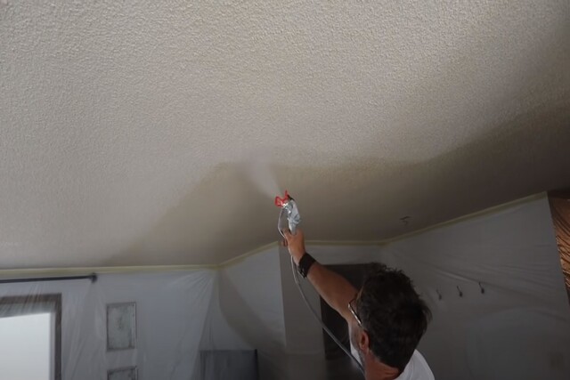 Popcorn ceiling removal